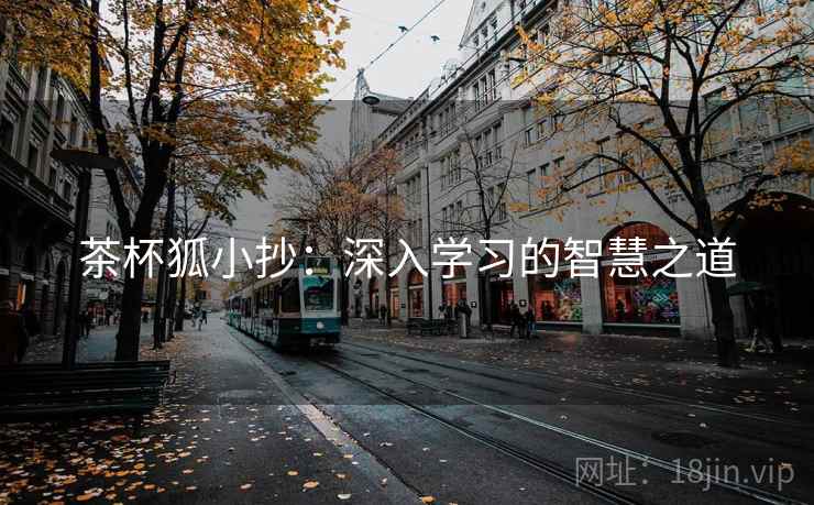 茶杯狐小抄：深入学习的智慧之道
