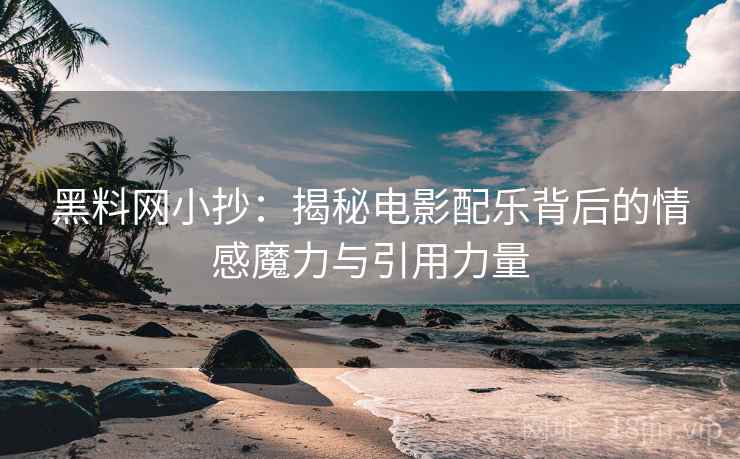黑料网小抄：揭秘电影配乐背后的情感魔力与引用力量